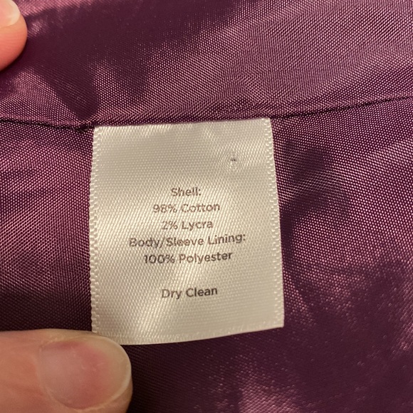 TALBOTS velvet plum blazer jacket - Picture 11 of 11